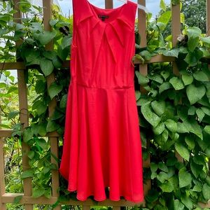 Express Tank Coral Flare Dress